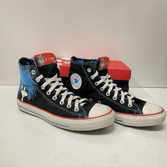 Converse Chuck Taylor Dr. Suess RARE Shoes If I Ran The Zoo - Mens Sz 9 Wmns 11 - Picture 2 of 11